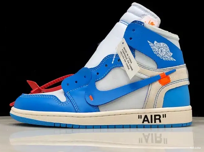 Reps TBK Jordan AQ0818-148 Off-White 1 Powder UNC Air Blue 0511